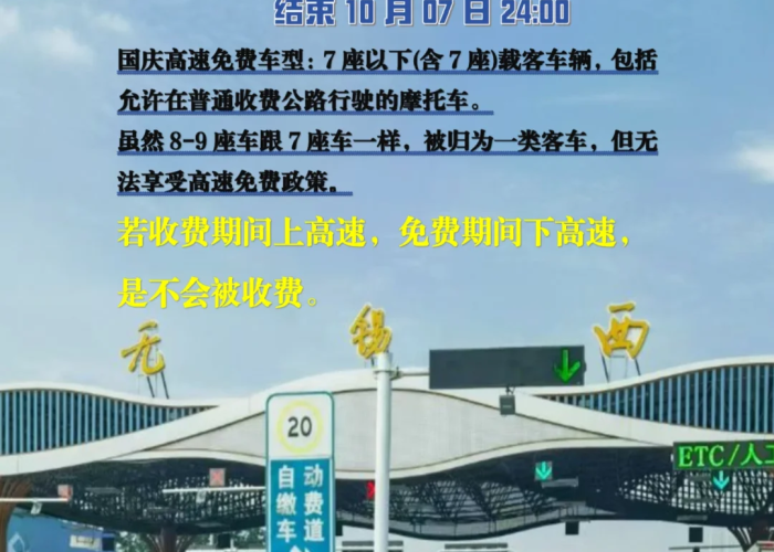 中秋国庆节高速免费几天？2024年免费通行政策全解析，出行必看！