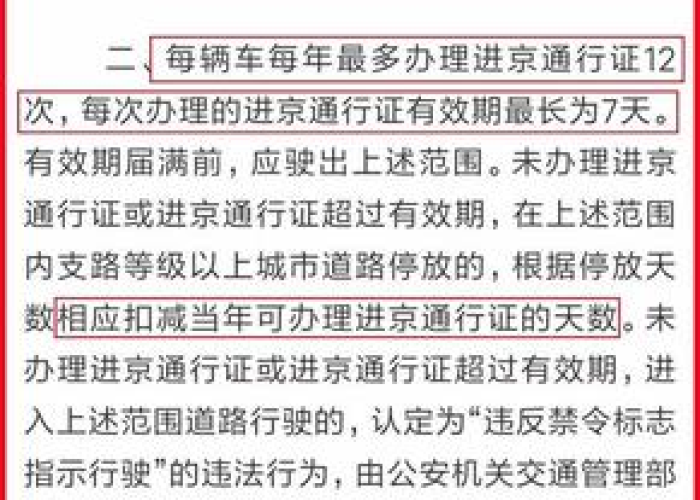 北京外地车未办进京证处罚详解,扣分、罚款与限行规定全解析 北京外地车未办进京证处罚详解,扣分、罚款与限行规定全解析